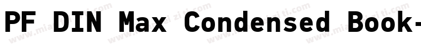 PF DIN Max Condensed Book字体转换